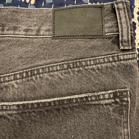 NWT Madewell Women Low Slung Baggy Charcoal Straight Jeans - Picture 5 of 13